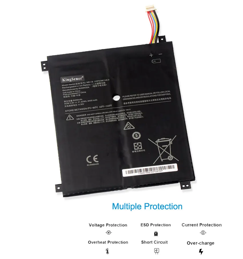 Аккумулятор Kingsener NB116 для ноутбука Lenovo IdeaPAd 100S 11IBY 80R2 5B10K37675 0813001 3 8 в 31.92WH 8400