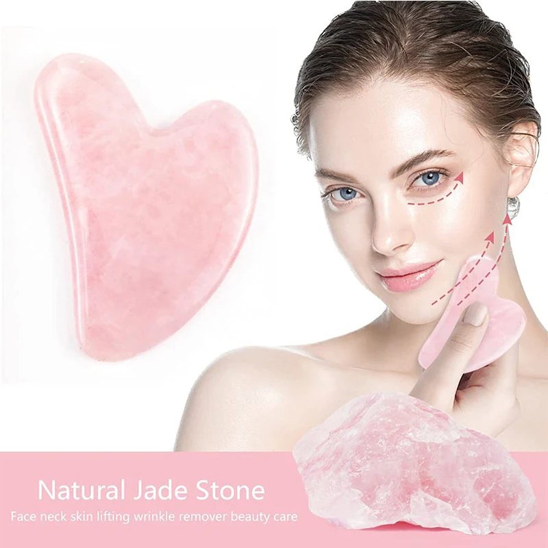 Natural Jade Gua Sha Massage Tools for Face Neck Body