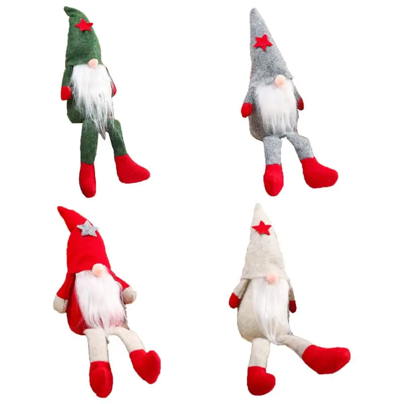 

Merry Christmas Star Swedish Santa Gnome Plush Doll Ornaments Handmade Toy Holiday Gift For Home Christmas Decor