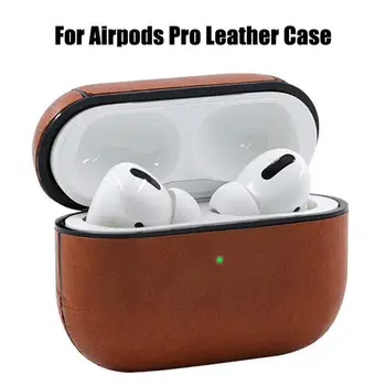 

Leather Case Protective Cover For Apple Airpods Pro Case Earphone Protector Anti-Scratch Cover Shell For Apple Air Pod Pro Case