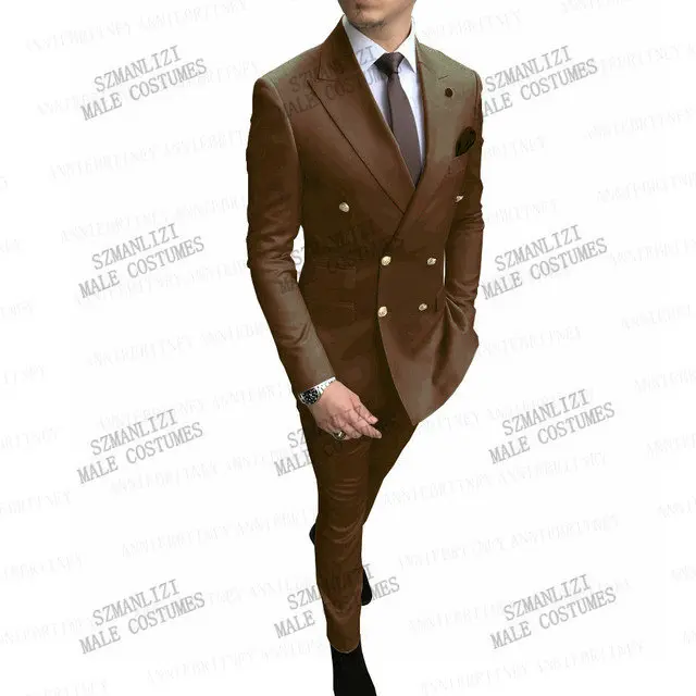 2022 New Arrival Contrast Design Party Suits Black Men Slim Fit Suits Pant  Prom Doube Breasted Suit Costume Homme (jacket+pants) - Suits - AliExpress