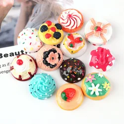 Lote de 80 piezas de accesorios para manualidades, funda de teléfono, decoración para relleno de Slime, pastel de resina en miniatura, galletas de Chocolate