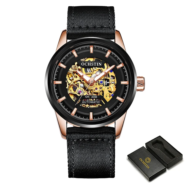 luxury mechanical watch automatic Top Brand Luxury OCHSTIN Mens Automatic Mechanical Watches Waterproof Tourbillon Male Watch Skeleton Self Wind Sport Wristwatch most accurate mechanical watch Mechanical Watches