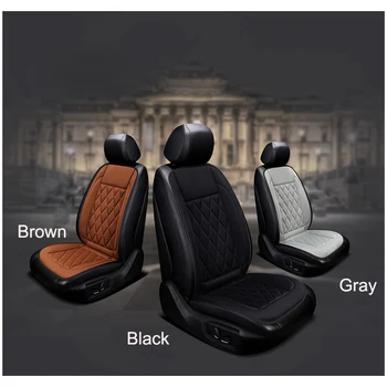 

12V Heated Car Seat Covers Fiber Cushion Universal Seat Heater for Ford Fusion Focus 2 Mondeo mk3 mk4 Kuga Edge Ecosport Fiesta
