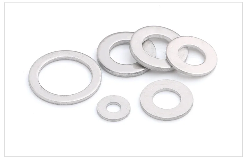 Aluminum Washers Gasket Thickness M5 M6 M8 M10 M12 M14 M16 M18 M20 M22 M24 Flat Metal Washer Gasket Aluminum Sealing Rings