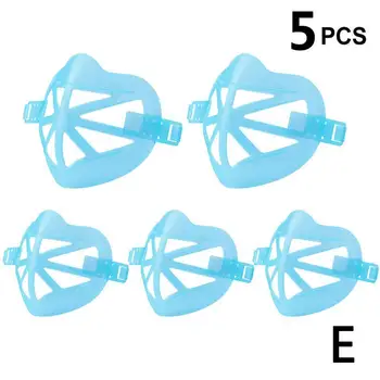 

5Pcs/set Disposable Mask Holder Washable Mask Internal Comfortable Frame Support Holder Mask and Breathable 3D J8L3