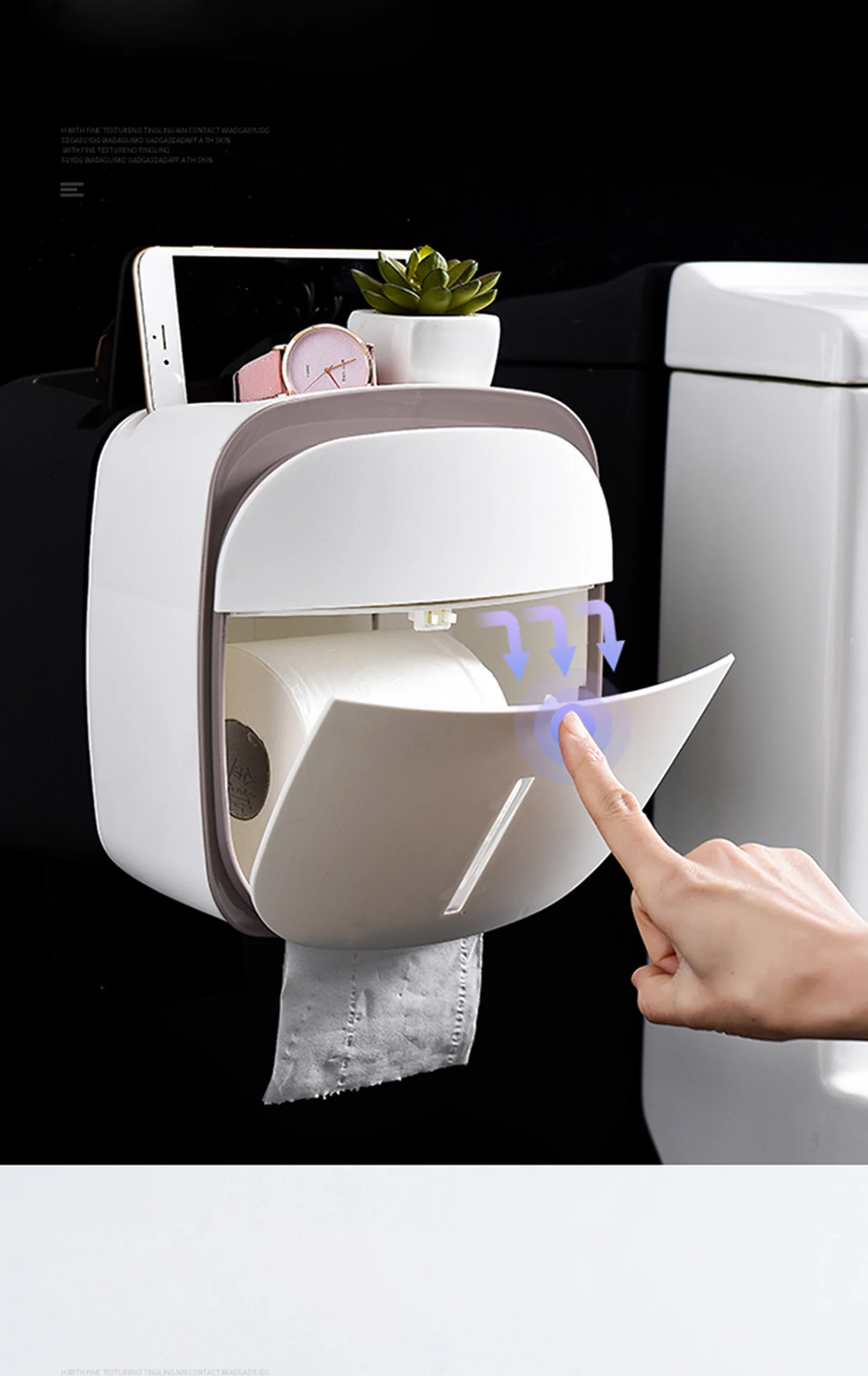 LF82015 настенный держатель для туалетной бумаги дозаторы мульти креативный держатель для туалетной бумаги двойной бумажный ящик для салфеток