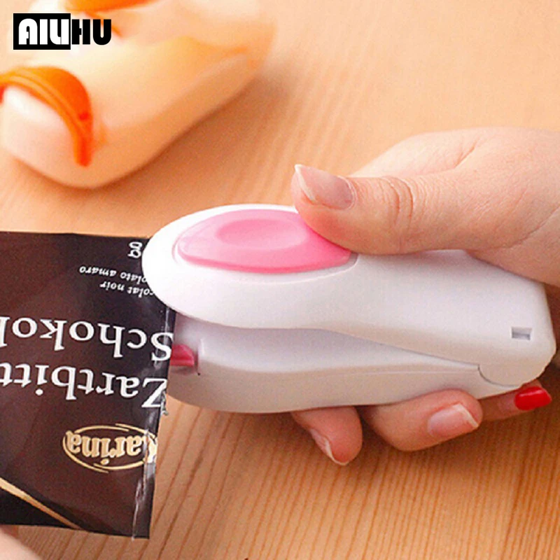 Kitchen Accessories Tools Mini Portable Food Clip Heat Sealing Machine Sealer Home Snack Bag Sealer Kitchen Utensils Gadget Item|Garnishes| - AliExpress