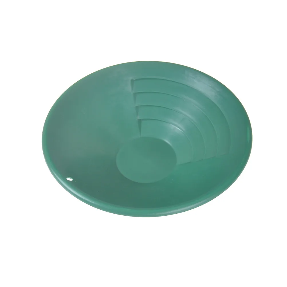 1PC Panning Classifier 260*72mm Green Plastic Gold Pan Classifier Screen Mining Sifter Metal Detecting Tools