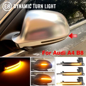 

For Audi A4 A5 S5 B8.5 RS5 RS4 B8 Q3 A6 C6 4F LED Turn Signal Light Blinker Startup Breath Light 2pcs Side Wing Mirror Indicator