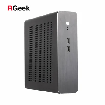 

RGEEK Mini ITX Case HTPC Chassis USB2.0 Aluminum Mini-ITX Case HTPC Desktop Computer Cases