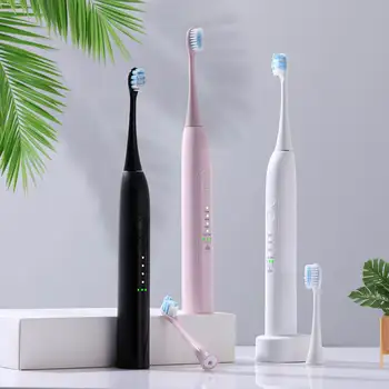 

AZDENT Intelligent Sonic Electric Toothbrush USB Rechargable 4 Modes Induction Ultrasonic Vibration Tooth Brush Timer for Adults