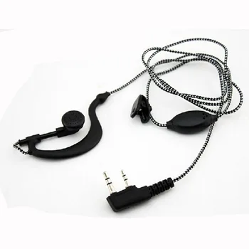

2PIN High Quality Earpiece Headset Mic For Radio Security Walkie Talkie Feature Talkie Universal Headphone Noise Isolating #T2