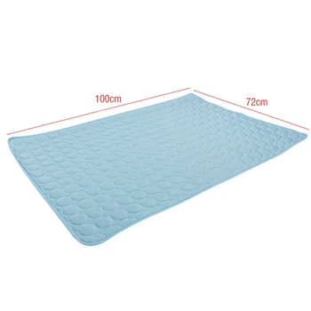 

New 50x40cm Summer Pets Dogs Cats Cooling Gel Mat Bed Heat Relief Non Toxic Cushion Pad