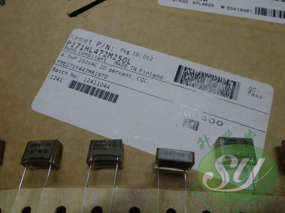 OriginalRIFA 3.3nF ПКО 295 400V 250VAC 20 шт. =$42 2. RIFA 68nF ПКО 271 Y, 250VAC 20 шт. =$1 0,76 3. RIFA 4.7nF 300VAC Y2 20 шт. =$1
