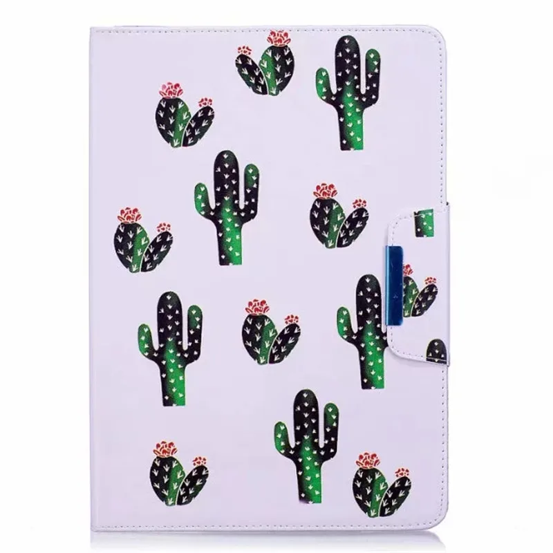 cactus Модный чехол для планшета с фламинго, единорогом, пандой, Funda для iPad 10,2, чехол, кожаный чехол для iPad 10,2, чехол 7-го поколения - Цвет: cactus