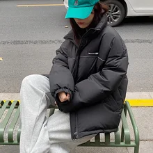 

Female Winter 2022 Quilted Coats Women's Down Jacket Lined Outwear Puffer Parkas for Women 2021 Za Jackets Woman Clothing