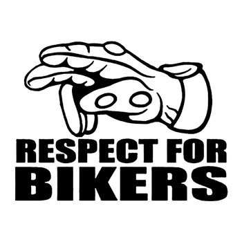 

Funny Respect for Bikers Gesture Car Sticker Automobiles Motorcycles Exterior Accessories Vinyl Decals for Toyota Honda Lada Vw