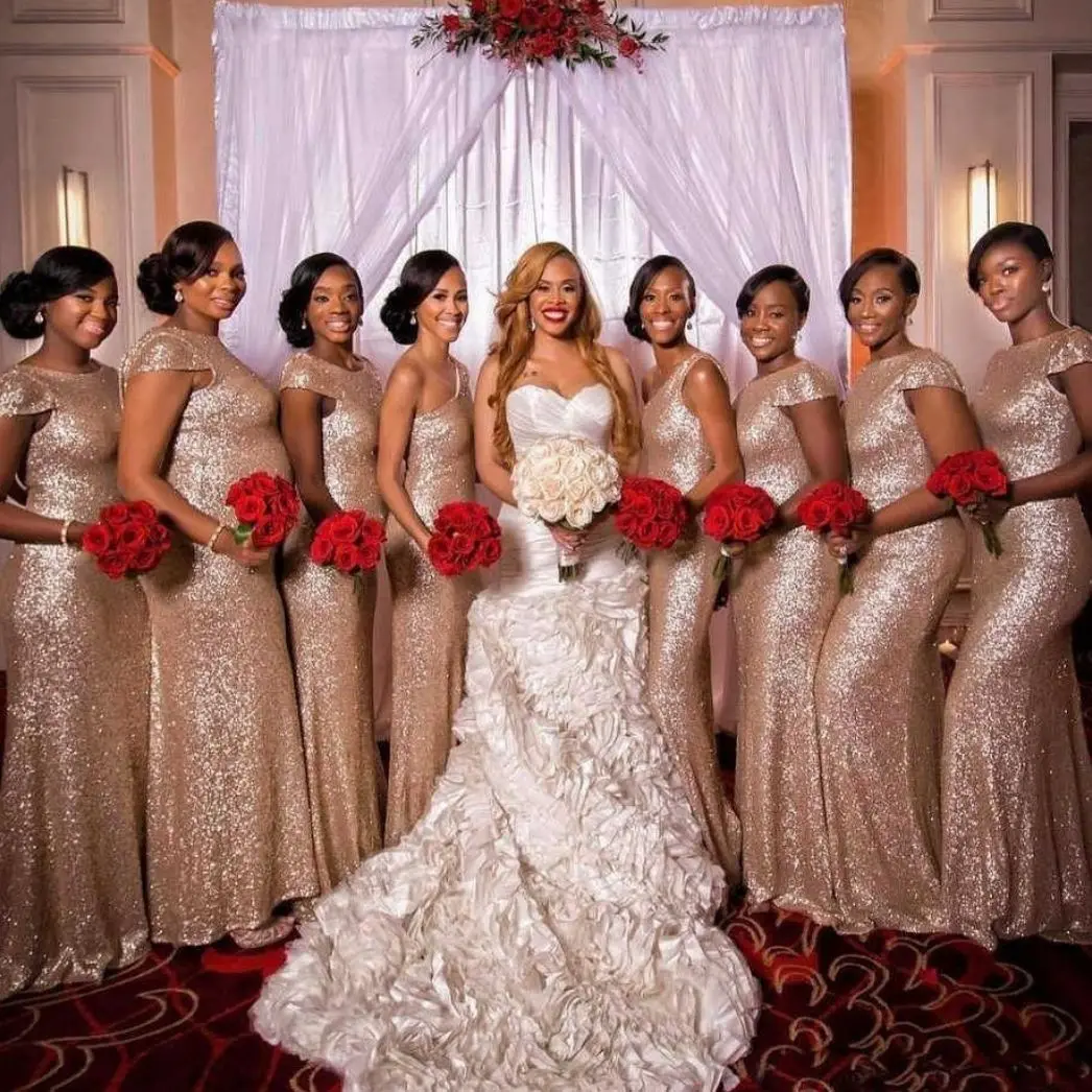 Gold Bridesmaid Dresses - JJ's House