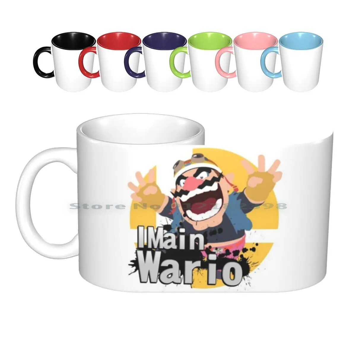I Main Wario-Super Smash Bros. Ultimate Tazze In Ceramica Tazze Da Caffè Tazza Da Tè Al Latte Super Smash Bros Per Wii U Ultimate Ssb5 Melee