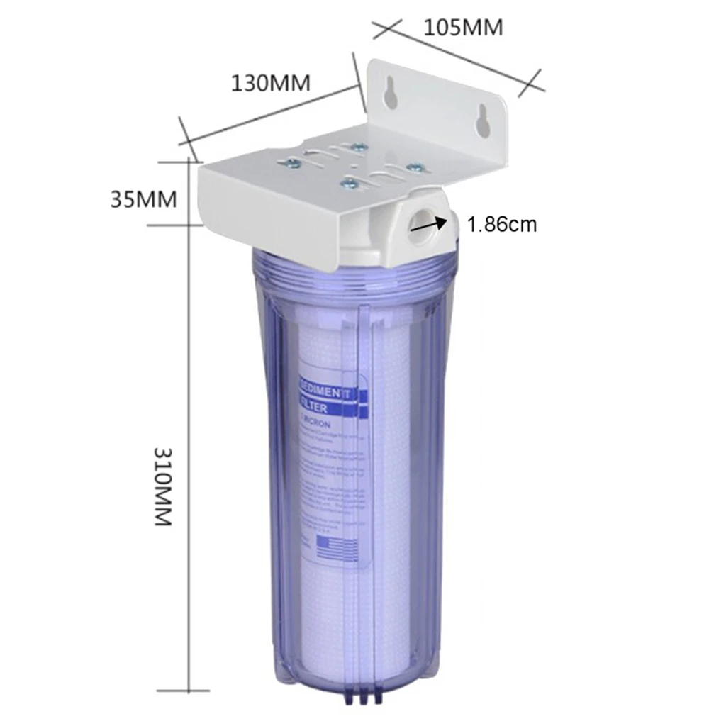 10'' Whole House Single Stage Filtration Water System with PP Cotton House Replacement Filters