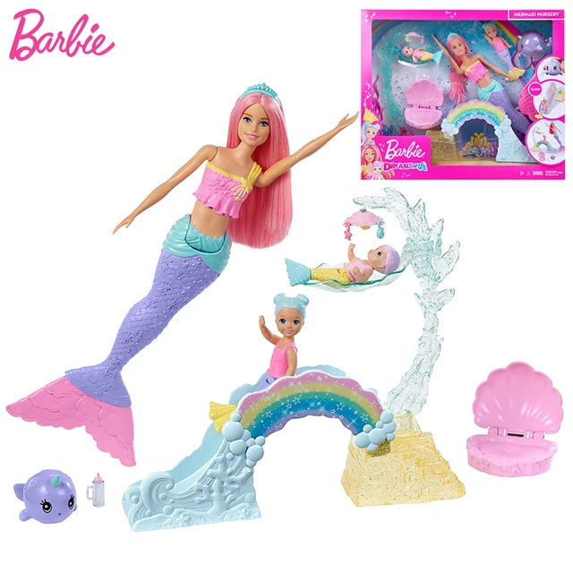 barbie chelsea doll mermaid playset