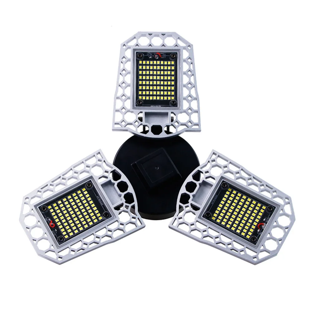 

LED Garage Light Deformable Ceiling Lamp Bulbs Waterproof for Warehouse Working FP8