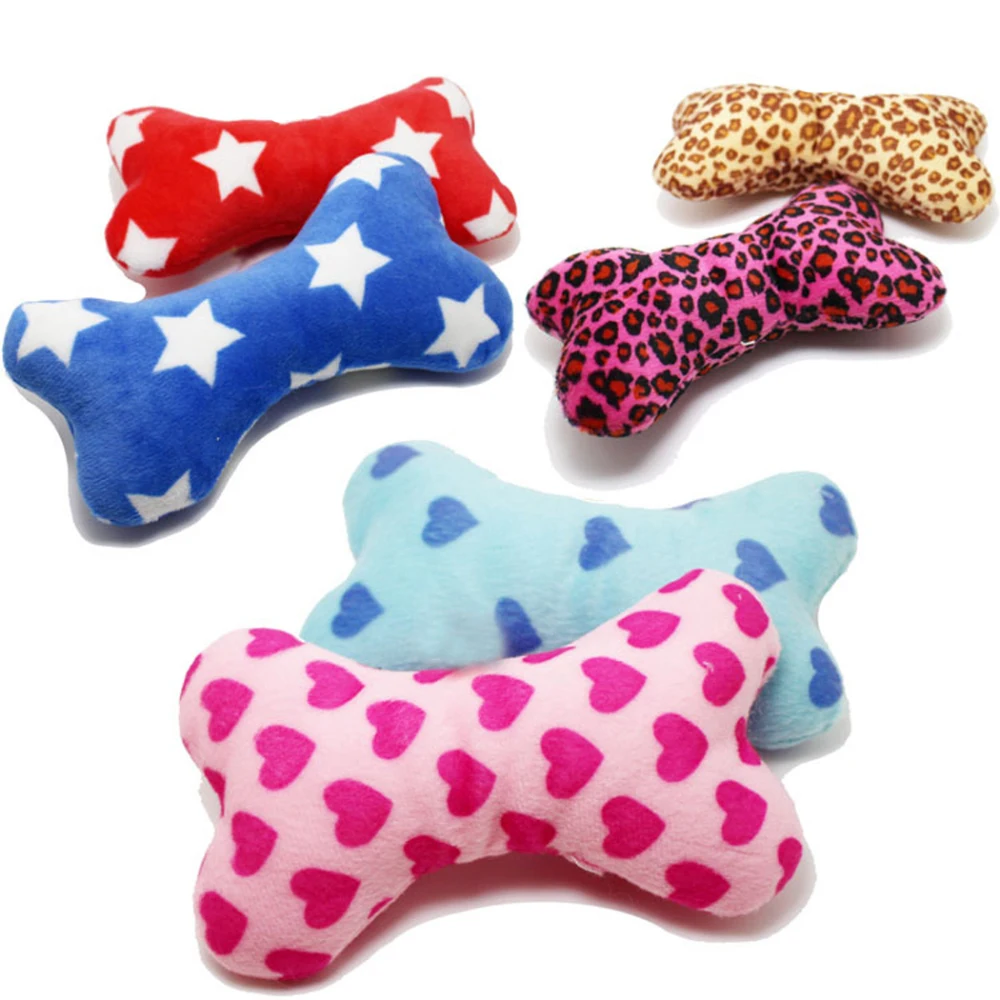 

Cute Strip Plush Pet Dog Cat Sound Squeakers Squeaky Toy for Small Dog Puppy Chew Play Bone Toy Pet Product