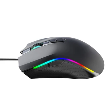 

Wired Mouse 6 Adjustable DPI 7 Key Macro Programming RGB Light Office PC Mice Ergonomic Gaming Mouse