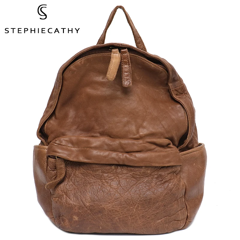 Качественный вощеный рюкзак SC для женщин дорожная сумка в винтажном стиле
