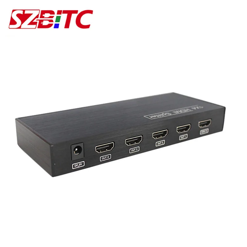 SZBITC 4K HDMI сплиттер 1X4 1x8 1X9 1X12 1X16 ретранслятор усилитель 1 4 v 3D видео распределитель