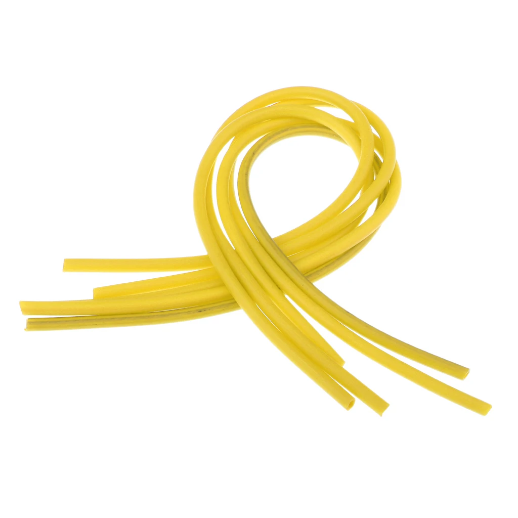 5Pcs 38.5cm Silicone Tube Hair Rigs Deep Drop Fly Tying Material Nymph Worm Skin Fishing Rig Sleeve Fishing Tackles