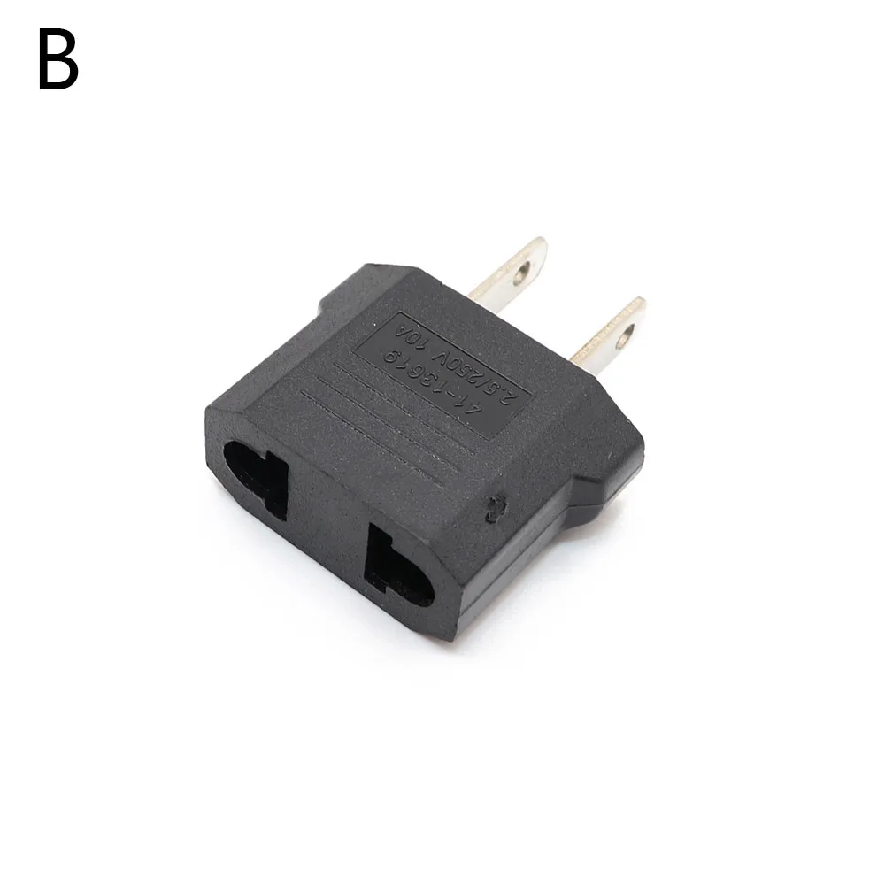 2PCS European US AU EU Plug Adapter American Japan China US To EU Euro Travel Power Adapter Plug Outlet Converter Socket - Цвет: B