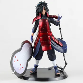 

17CM Anime Naruto Shippuden Uchiha Madara Circular Fan Christmas Gift PVC Action Figure Model Collectible Statue Toy G581