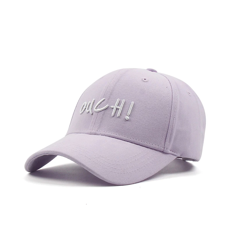 purple Модная бейсболка для мужчин и женщин, простая Повседневная Удобная хлопковая кепка с вышитыми буквами, 5 цветов - Цвет: purple