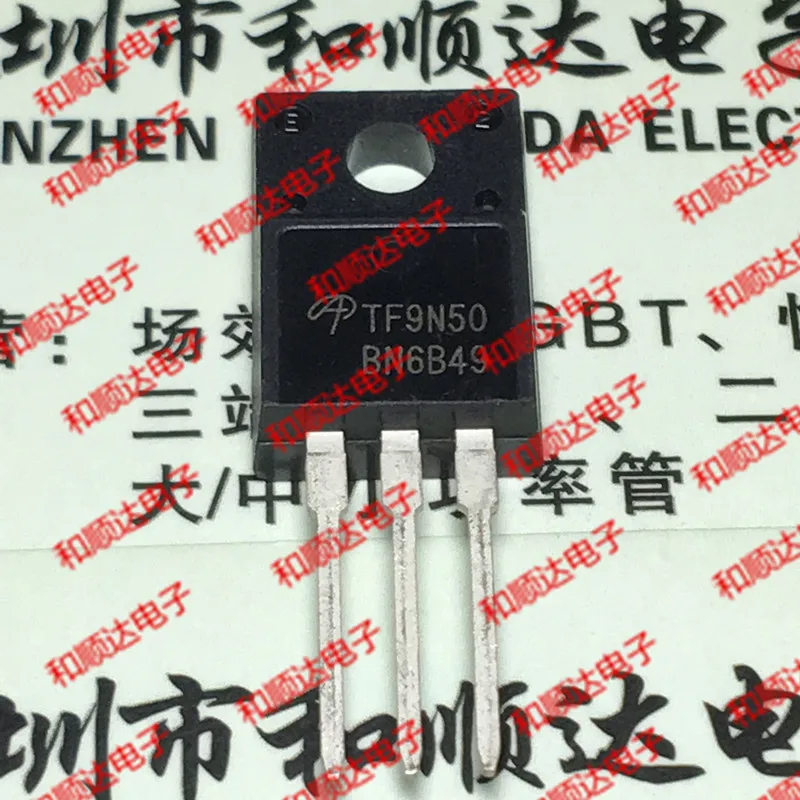 /5 предметов в лоте, TF9N50 AOTF9N50 TO-220F 500V 9A