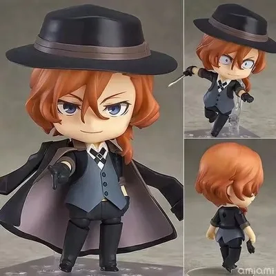 10m Nakahara Chuuya Bungo Stray Dogs q version action figure collection toys Christmas gift with box | Игрушки и хобби