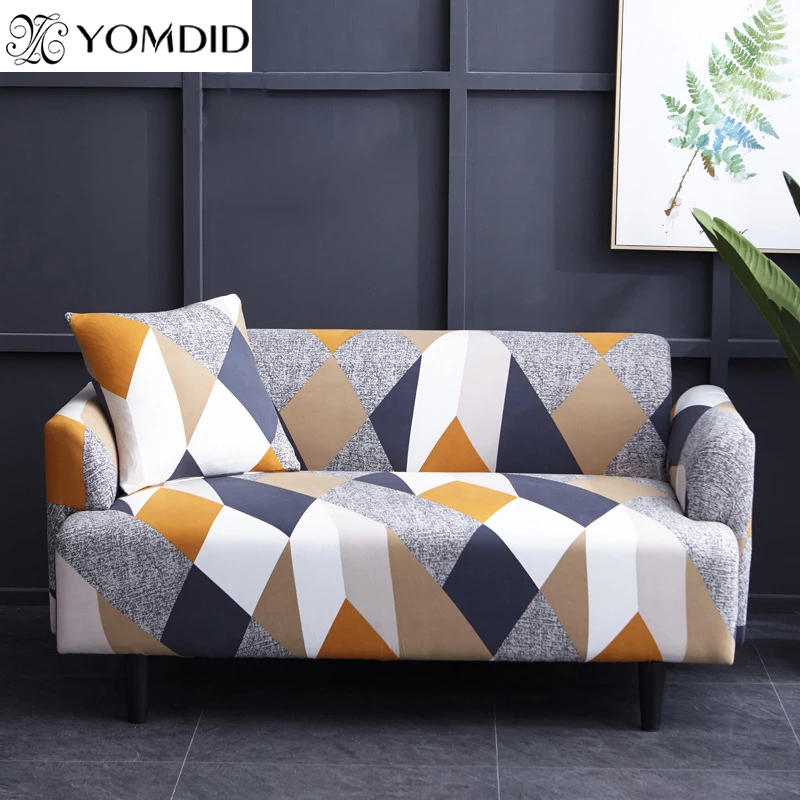 

Stretch Slipcovers Sectional Elastic Stretch Sofa Cover for Living Room Couch Cover With Armrest Single/Two/Three/Four Seat