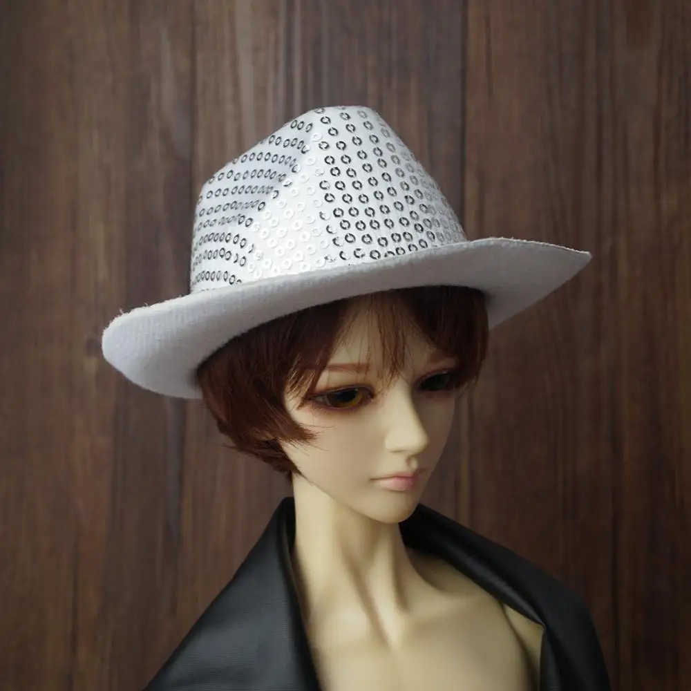 Белая джазовая шапка бини для 1/3 24 дюйма 60 см BJD Кукла SD DK DZ AOD DD кукла бесплатная