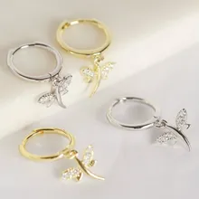 925 пробы, серебряные серьги, милые маленькие серьги в виде животных, индивидуальное модное очарование, подарок подруге на свадьбу, Дамское ювелирное изделие