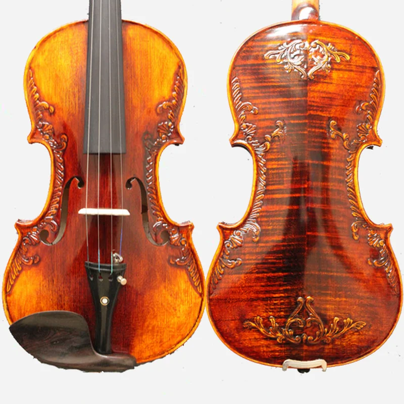 NAOMI 4/4 полноразмерная скрипка Stradivarius винтажная в стиле барокко ручная работа