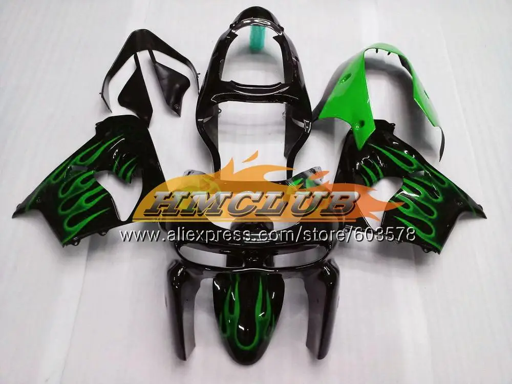 Корпус для KAWASAKI ZX900 ZX9 R ZX 9R ZX9R 98 99 00 01 110CL. 67 900CC ZX 9 R 900 ZX-9R 1998 1999 2000 2001 обтекатель зеленый, белый - Цвет: No. 19