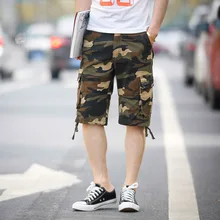 Мужские повседневные камуфляжные шорты мужские шорты Модные клетчатые пляжные шорты военные Короткие штаны мужские бермуды рабочая одежда Y