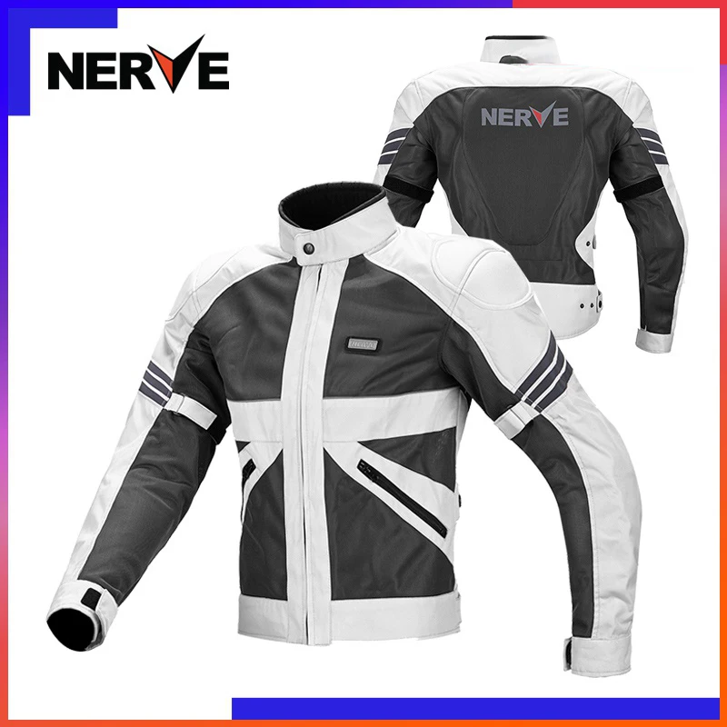 NERVE Summer motorcycle Jacket clothe Breathable men drop riding suit