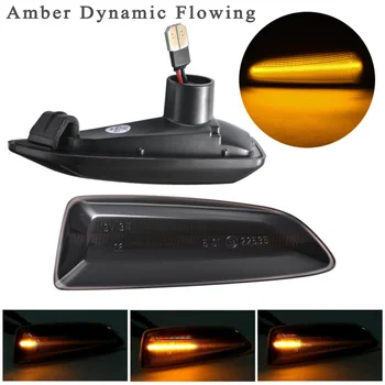 

2pcs/Set Dynamic Amber LED Side Marker Light For Opel Astra J K 2015-2019 12V