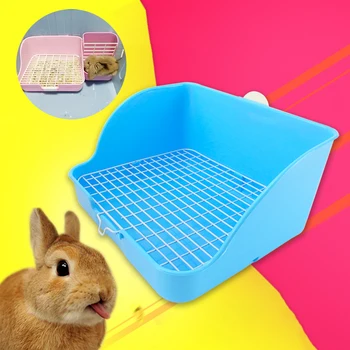 

Pet Cat Rabbit Corner Toilet Trash Can Clean Small Animal Pet Indoor Pet Trash Can Training Tray