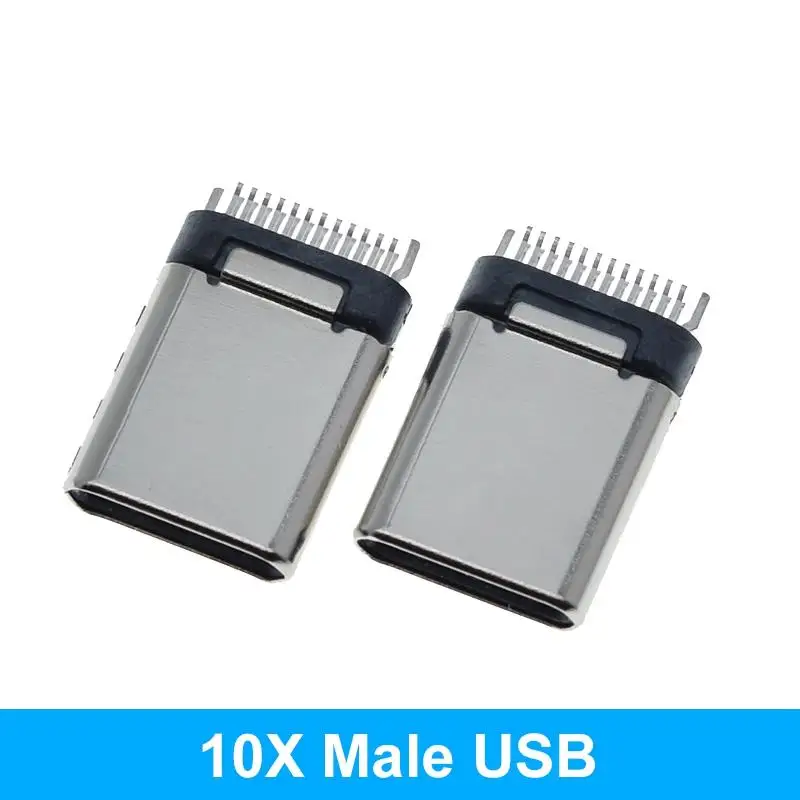 10X Male USB