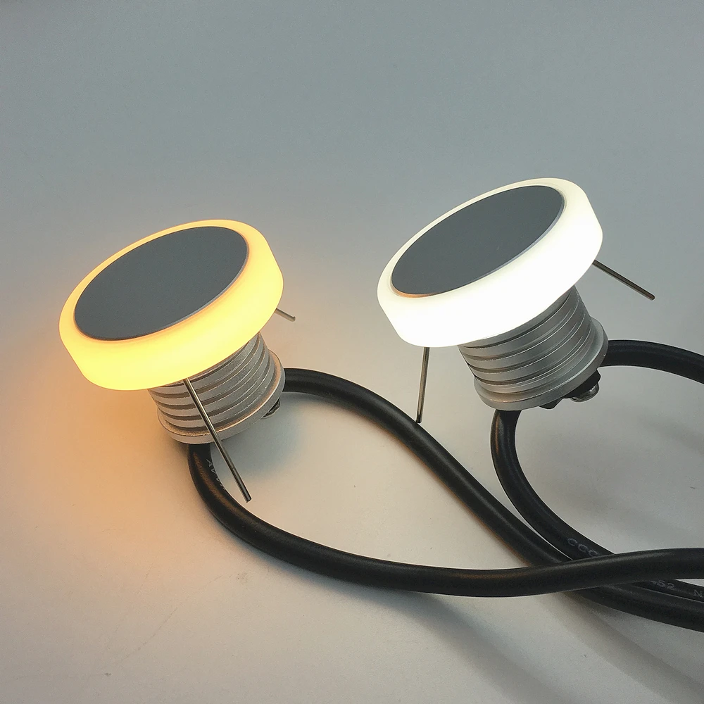 Garden Decoration Lamps 12V LED Deck Lights Waterproof Landscape Staircase Step Lighting 1W Recessed Underground Lamp Garden Pathway Stairs Decoration