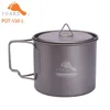 TOAKS Ultralight Titanium Cup New Titanium Pot Outdoor Camping Titanium Bowl Portable Picnic Water Cup 3