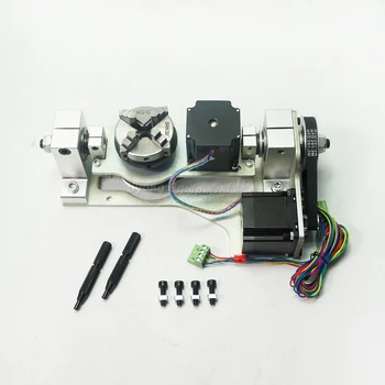DIY 5th axis A aixs rotation axis cnc router table 150mmx85mm Woodworking machine parts Accessories for cnc engraving machine 5 axis cnc engraving machine 3040 with high performance 3040 with a axis and b axis